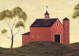 Warren Kimble Red Barn painting
